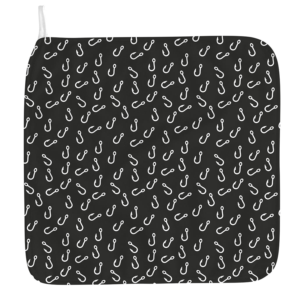 Fishing Hooks Pattern Print Hand Towel