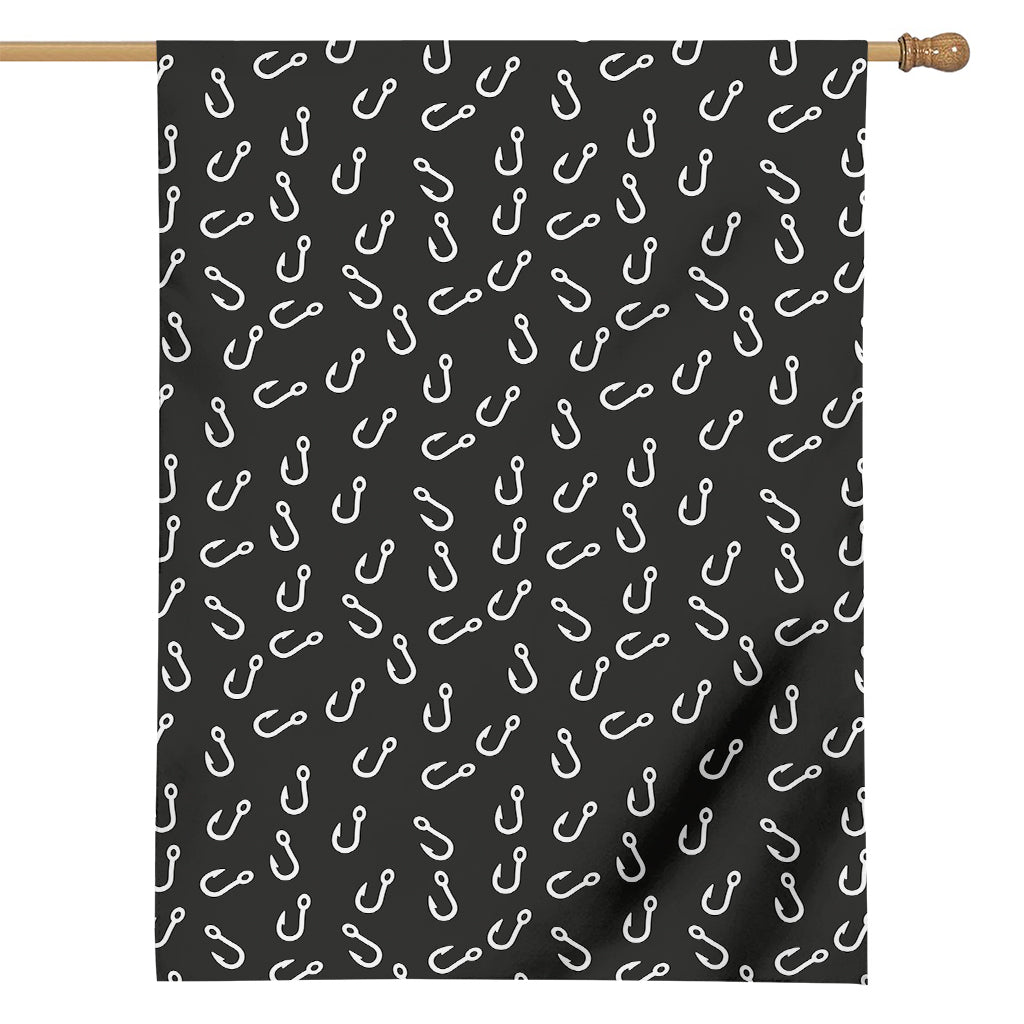 Fishing Hooks Pattern Print House Flag