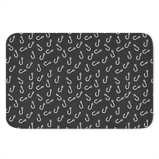 Fishing Hooks Pattern Print Indoor Door Mat