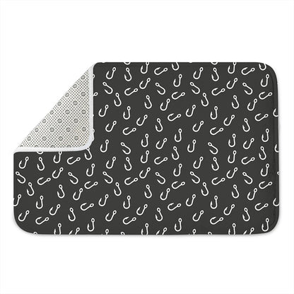 Fishing Hooks Pattern Print Indoor Door Mat