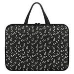 Fishing Hooks Pattern Print Laptop Sleeve With Handle