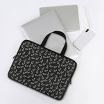 Fishing Hooks Pattern Print Laptop Sleeve With Handle