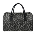 Fishing Hooks Pattern Print Leather Duffel Bag