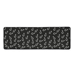Fishing Hooks Pattern Print Long Kitchen Mat