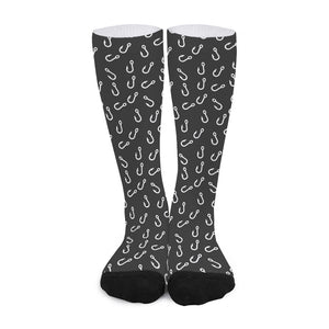 Fishing Hooks Pattern Print Long Socks