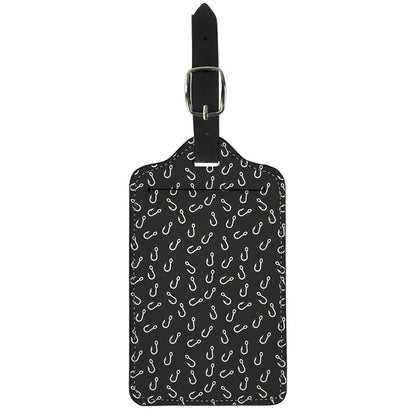 Fishing Hooks Pattern Print Luggage Tag