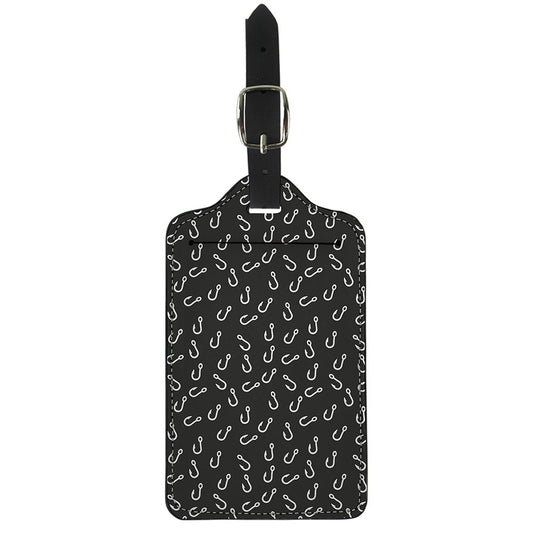 Fishing Hooks Pattern Print Luggage Tag