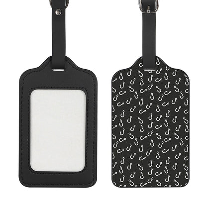 Fishing Hooks Pattern Print Luggage Tag
