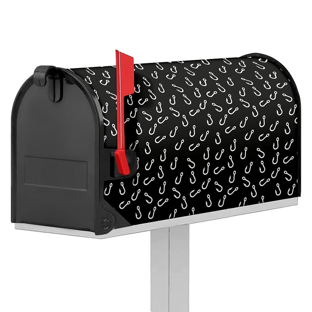 Fishing Hooks Pattern Print Mailbox Cover
