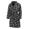 Fishing Hooks Pattern Print Men's Bathrobe