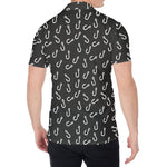 Fishing Hooks Pattern Print Men's Shirt