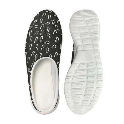 Fishing Hooks Pattern Print Mesh Casual Shoes