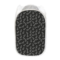 Fishing Hooks Pattern Print Mesh Laundry Hamper