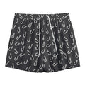 Fishing Hooks Pattern Print Mesh Shorts