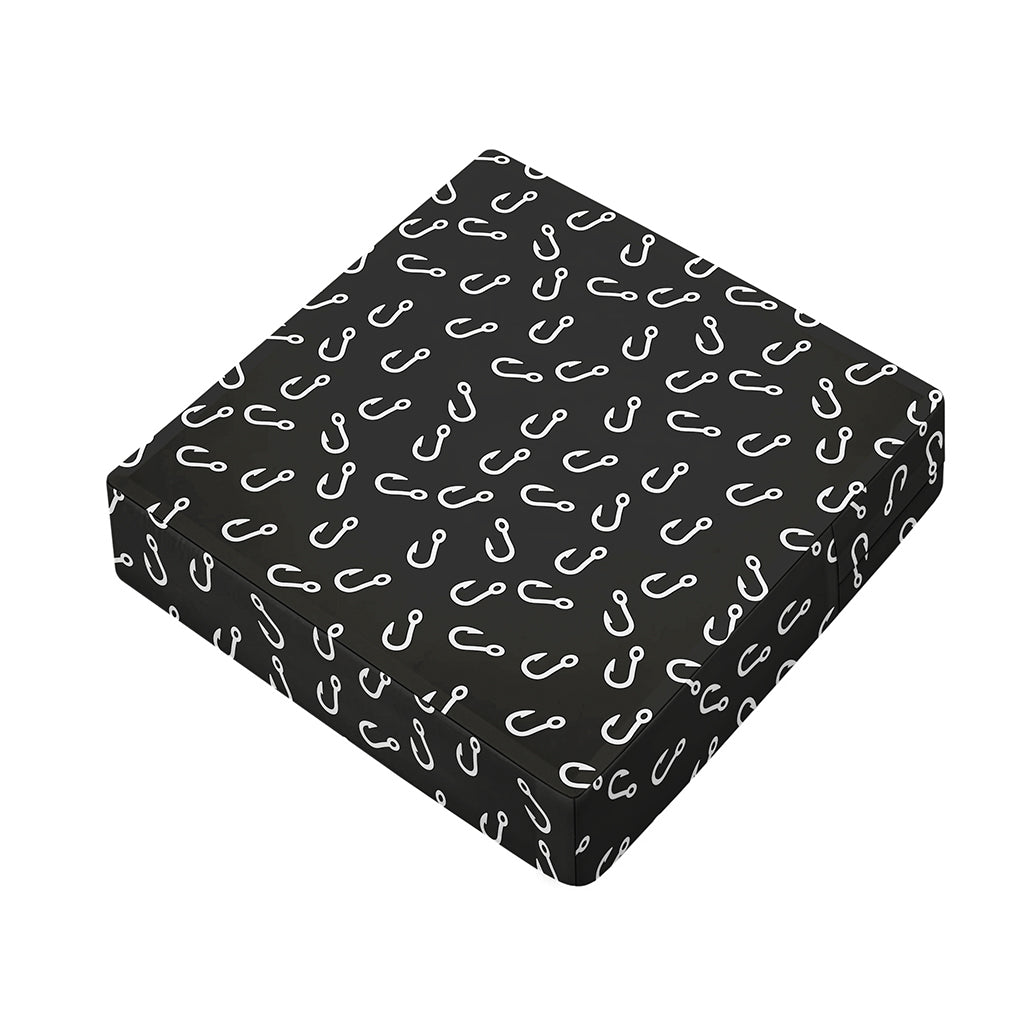 Fishing Hooks Pattern Print Outdoor Seat Cushion Cover
