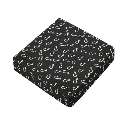 Fishing Hooks Pattern Print Outdoor Seat Cushion Cover