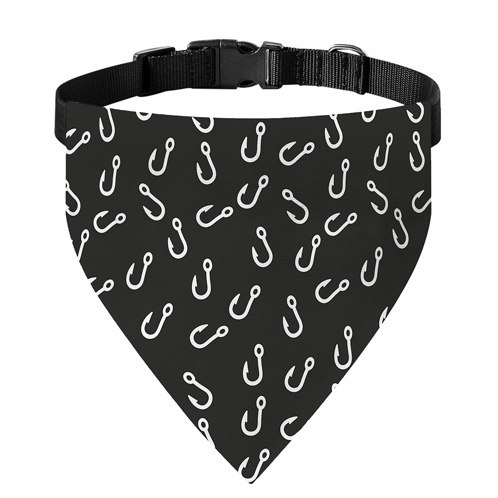 Fishing Hooks Pattern Print Over The Collar Dog Bandana