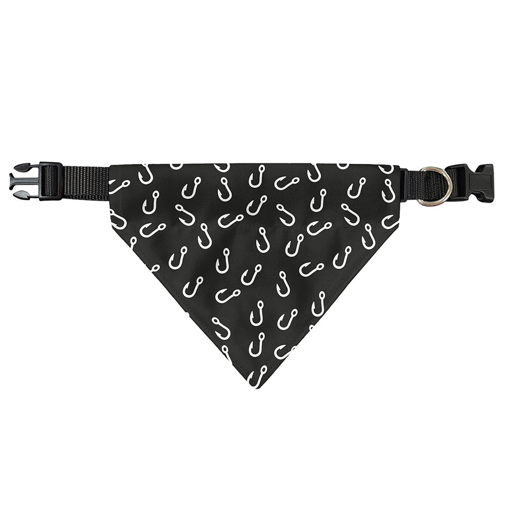 Fishing Hooks Pattern Print Over The Collar Dog Bandana