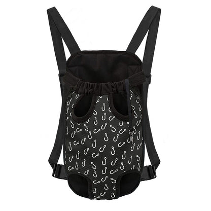 Fishing Hooks Pattern Print Pet Carrier Backpack