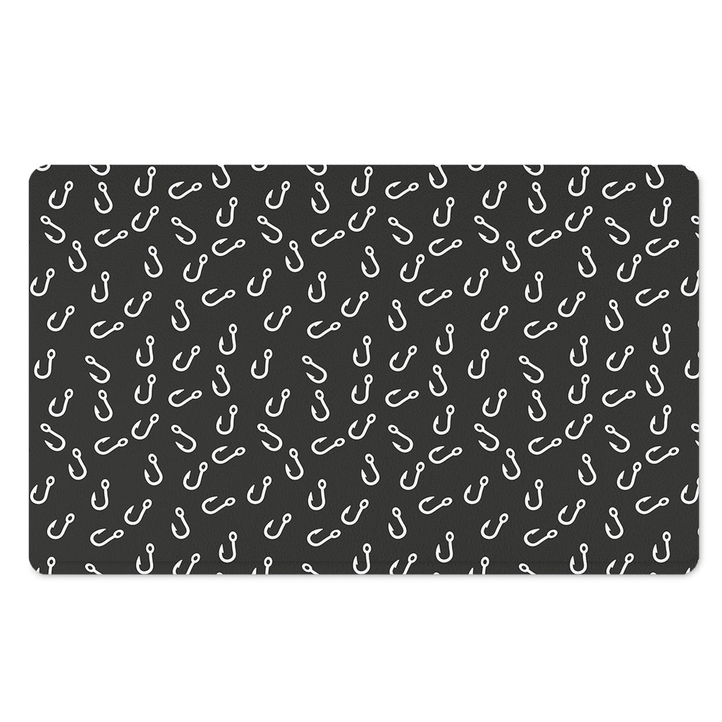 Fishing Hooks Pattern Print Polyester Doormat
