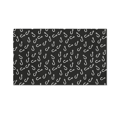 Fishing Hooks Pattern Print Polyester Flag