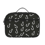 Fishing Hooks Pattern Print Portable Lunch Bag