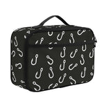 Fishing Hooks Pattern Print Portable Lunch Bag