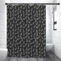 Fishing Hooks Pattern Print Premium Shower Curtain