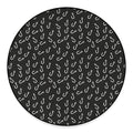 Fishing Hooks Pattern Print Round Floor Mat