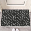 Fishing Hooks Pattern Print Rubber Doormat