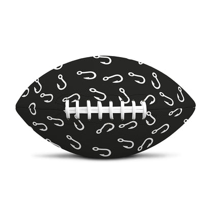 Fishing Hooks Pattern Print Rugby Ball