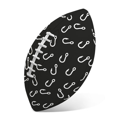 Fishing Hooks Pattern Print Rugby Ball
