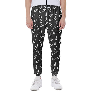 Fishing Hooks Pattern Print Scuba Joggers