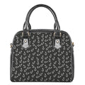 Fishing Hooks Pattern Print Shoulder Handbag