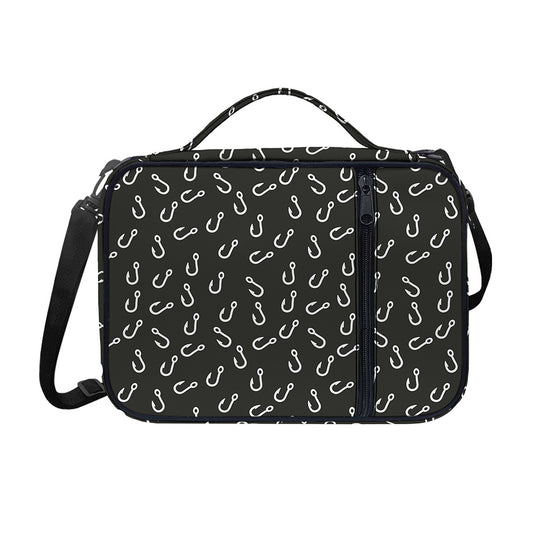 Fishing Hooks Pattern Print Shoulder Strap Bible Bag