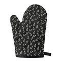 Fishing Hooks Pattern Print Single Oven Mitt