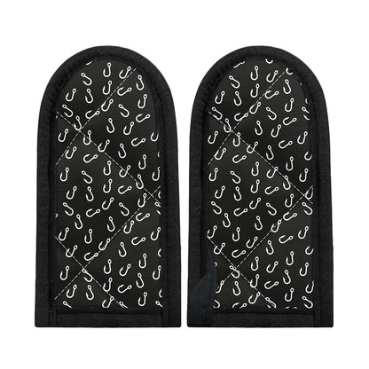 Fishing Hooks Pattern Print Skillet Handle Cover