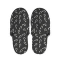 Fishing Hooks Pattern Print Slippers