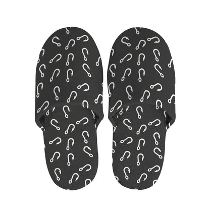 Fishing Hooks Pattern Print Slippers