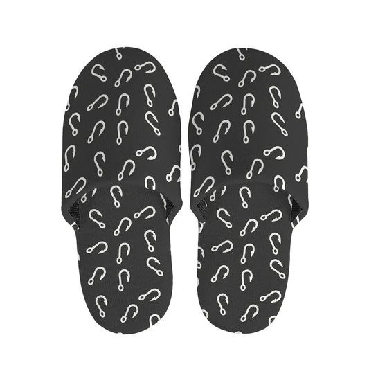 Fishing Hooks Pattern Print Slippers
