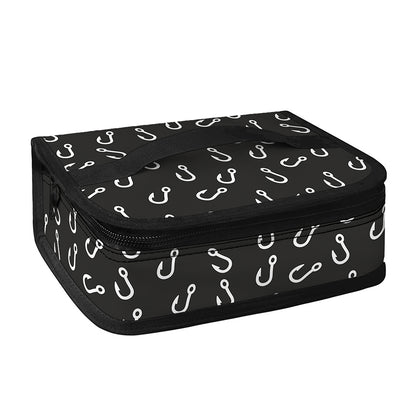 Fishing Hooks Pattern Print Small Lunch Bag