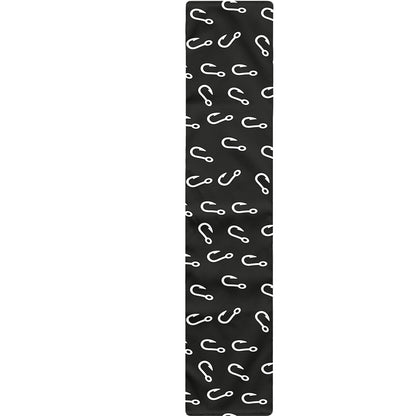 Fishing Hooks Pattern Print Table Runner