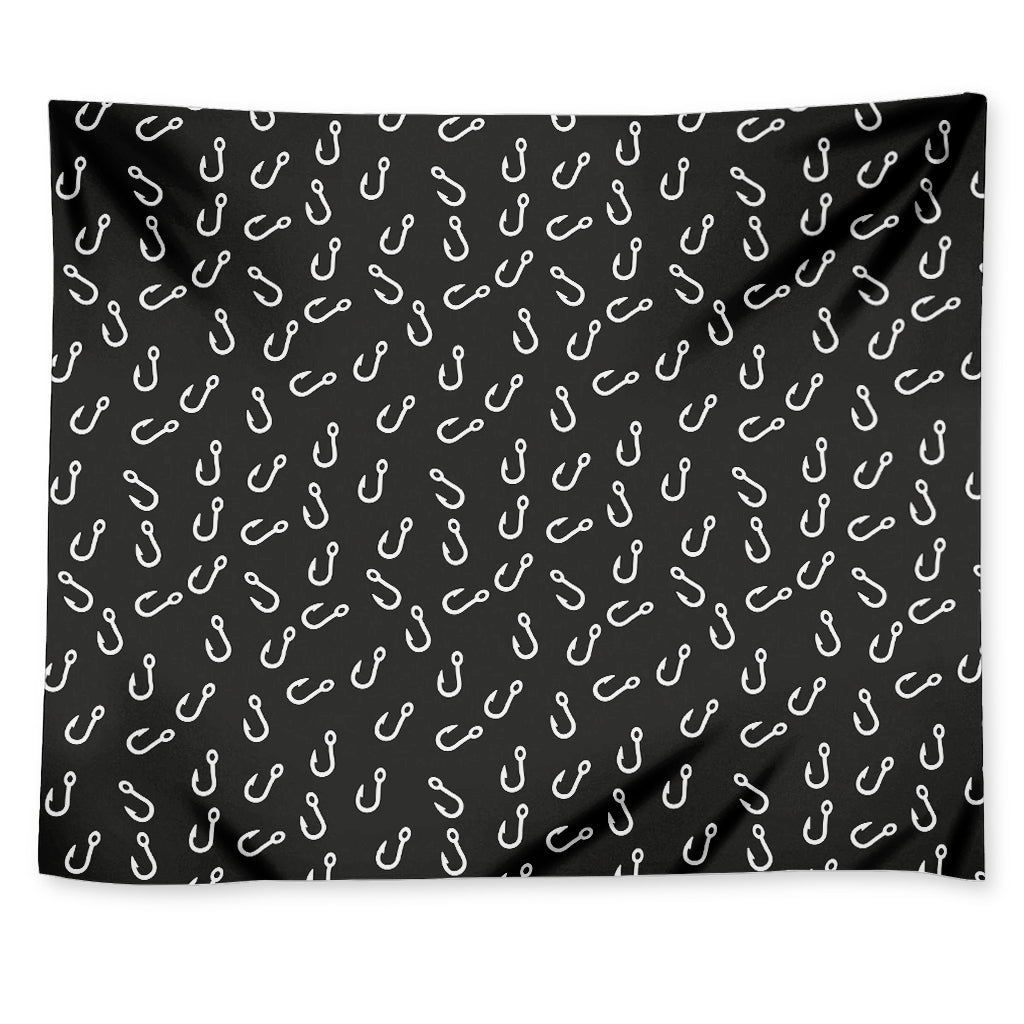 Fishing Hooks Pattern Print Tapestry