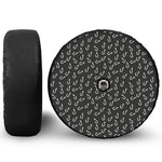 Fishing Hooks Pattern Print Tire Cover With Camera Hole