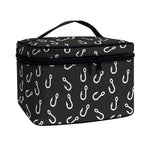 Fishing Hooks Pattern Print Travel Makeup Bag