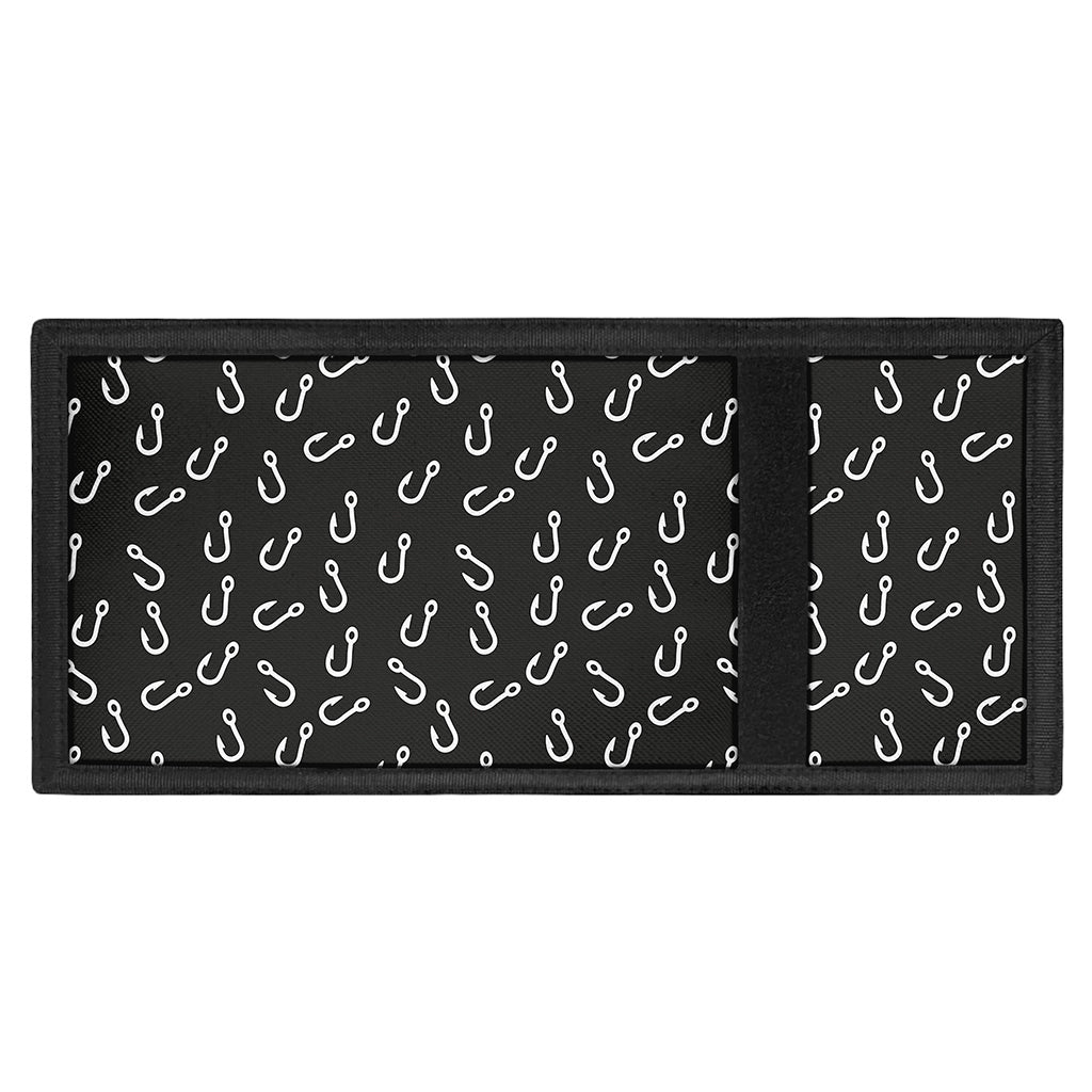 Fishing Hooks Pattern Print Trifold Wallet