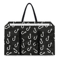 Fishing Hooks Pattern Print Utility Tote Bag