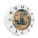 Fishing Hooks Print Alarm Clock