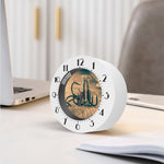 Fishing Hooks Print Alarm Clock