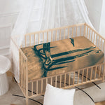 Fishing Hooks Print Baby Crib Sheet